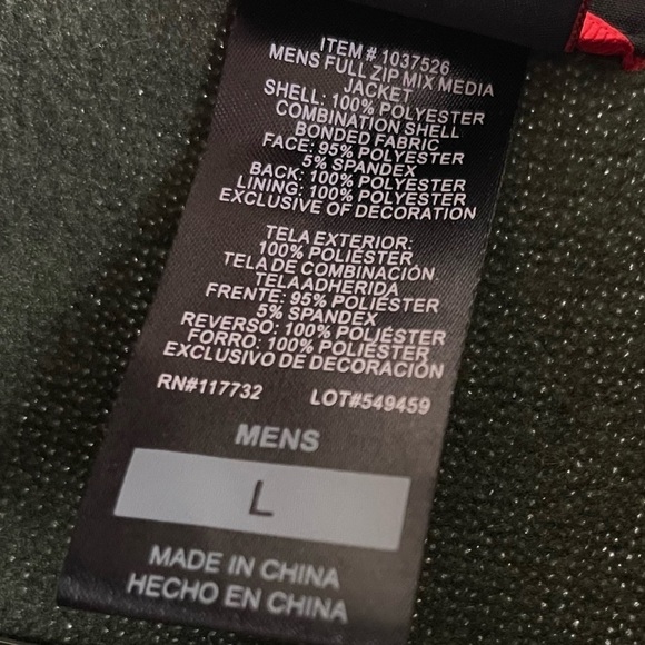 GERRY Mens Large Heavy Knit Fleece Zip Jacket Olive Green Outdoor Hiking Camping - Picture 6 of 7